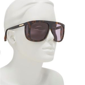 Gucci 62 mm shield aviator sunglasses